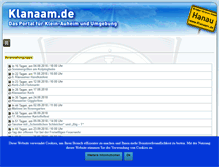Tablet Screenshot of klanaam.de